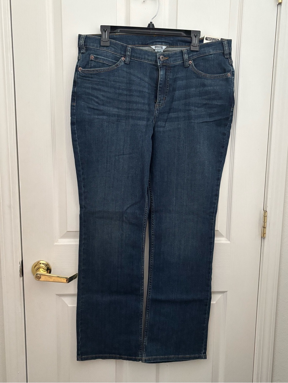 Duluth Trading Womens Daily Denim Bootcut Jeans 16x31 Mid Rise DuluthFlex NWT